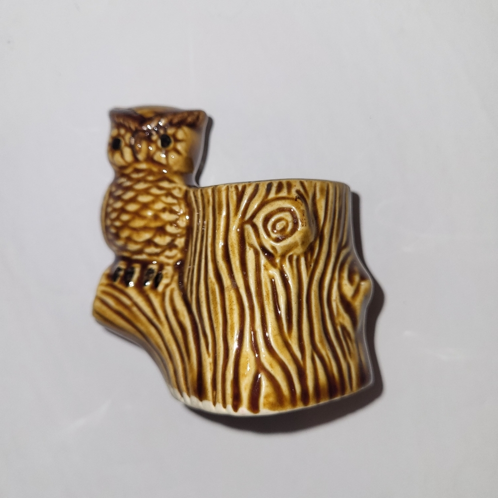 Vintage Owl Toothpick Holder